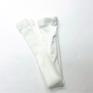 Hanna Andersson White Cream Knit Footless Sweater Tights